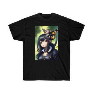 Anime Girl in Cemetery With the Rebob Marigold: Unisex Ultra Cotton Tee